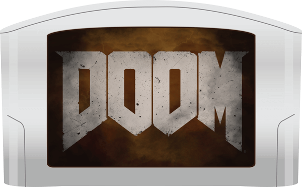 Doom Video Game Cartridge