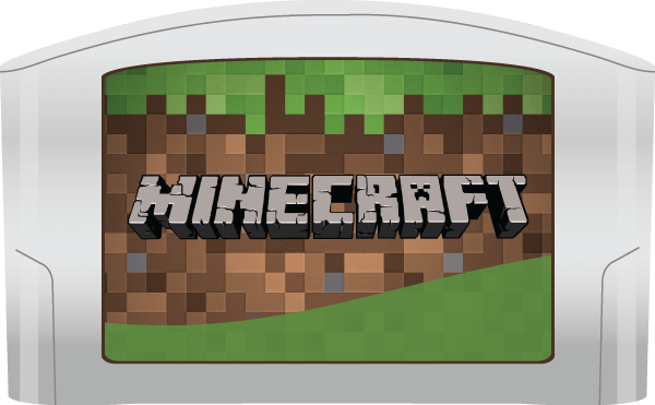 Minecraft Video Game Cartridge