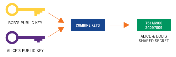 Illustration of encryption keys representing the RSA computer algorithm.